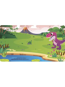 LIVRE DE GOMMETTES - LES DINOS - + DE 75 STICKERS