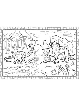 DINOSAURES MEGATASTIC COLORIAGES