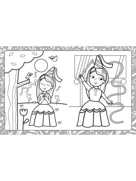 PRINCESSES MEGATASTIC COLORIAGES