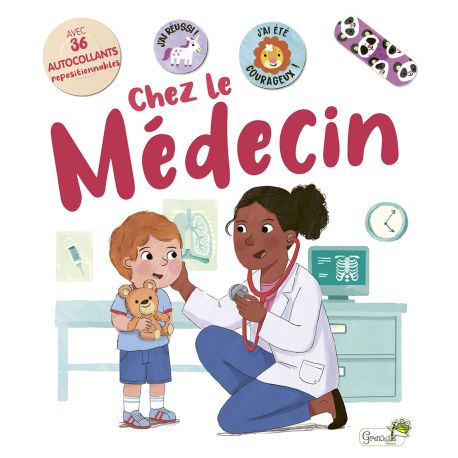 CHEZ LE MEDECIN AVEC 36 AUTOCOLLANTS