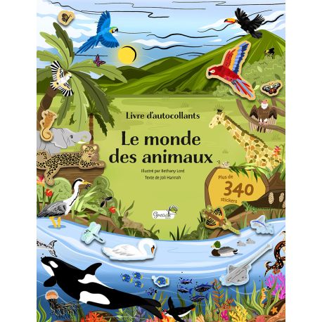 STICKERS - LE MONDE DES ANIMAUX + DE 340 STICKERS