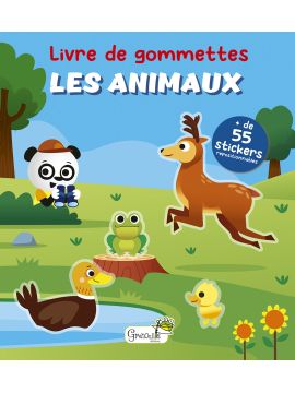LIVRE DE GOMMETTES - LES ANIMAUX - + DE 55 STICKERS