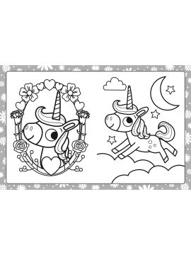 LICORNES MEGATASTIC COLORIAGES