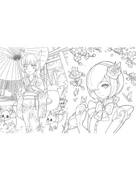 LIVRE DE COLORIAGES - MANGA