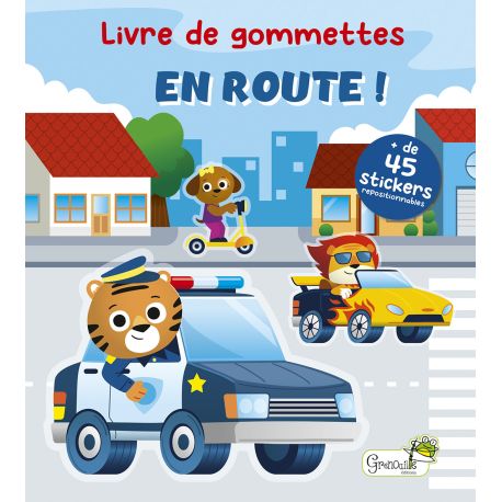 LIVRE DE GOMMETTES - EN ROUTE ! + DE 45 STICKERS