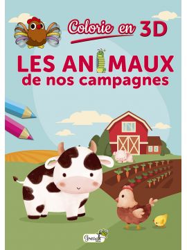 LES ANIMAUX DE NOS CAMPAGNES COLORIE EN 3D