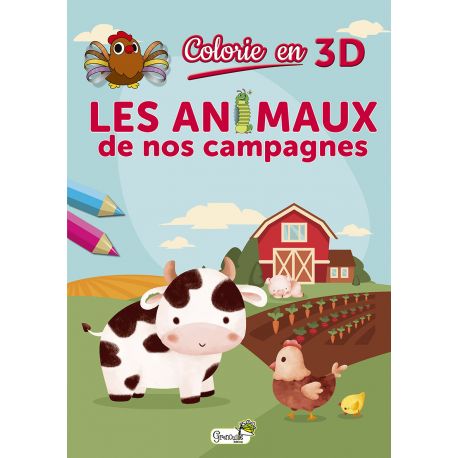 LES ANIMAUX DE NOS CAMPAGNES COLORIE EN 3D