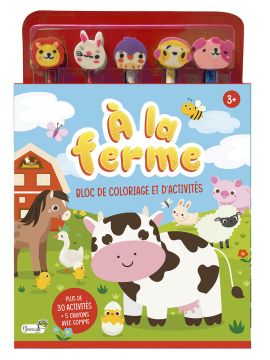 À LA FERME BLOC COLORIAGE ET ACTIVITES + 5 CRA
