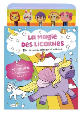 LA MAGIE DES LICORNES BLOC COLORIAGE ET ACTIVITES + 5 CRA