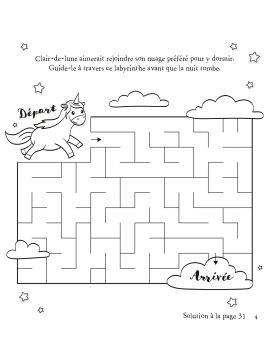 LA MAGIE DES LICORNES BLOC COLORIAGE ET ACTIVITES + 5 CRA