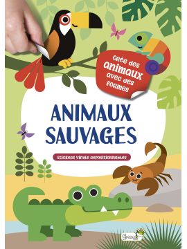 ANIMAUX SAUVAGES STICKERS VINYLE REPOSITIONNABLES