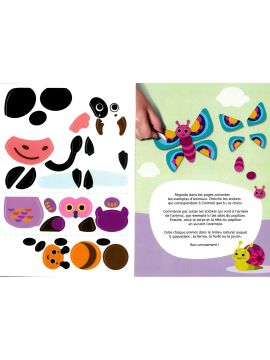 ANIMAUX DE LA CAMPAGNE ET DE LA FORÊT - STICKERS VINYLE REPOSITIONN
