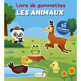 LIVRE DE GOMMETTES - LES ANIMAUX - + DE 55 STICKERS