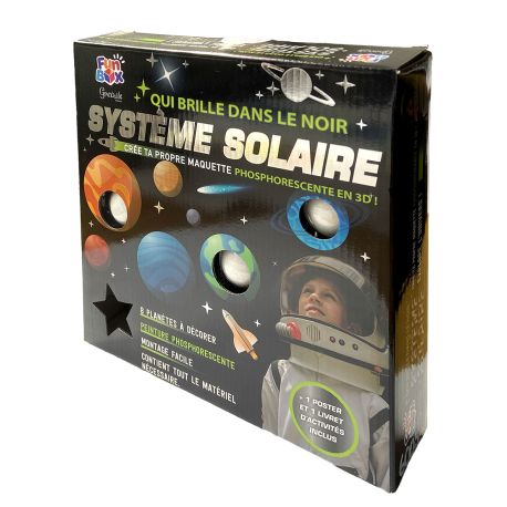 COFFRET SYSTÈME SOLAIRE : MAQUETTE, POSTER ET LIVRET D'ACTIVITES