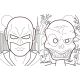 HEROS ET MONSTRES 8 MASQUES A COLORIER