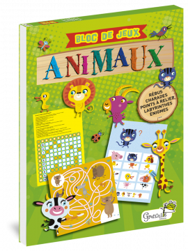 BLOC DE JEUX SPECIAL ANIMAUX - 7 ANS ET +