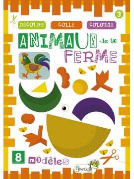ANIMAUX DE LA FERME - BLOC DECOUPE
