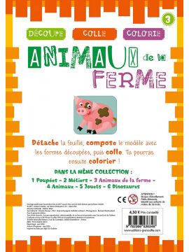 ANIMAUX DE LA FERME - BLOC DECOUPE
