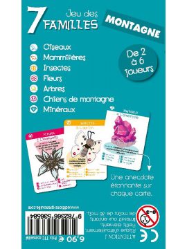 MONTAGNE - JEU DE 7 FAMILLES 44 CARTES