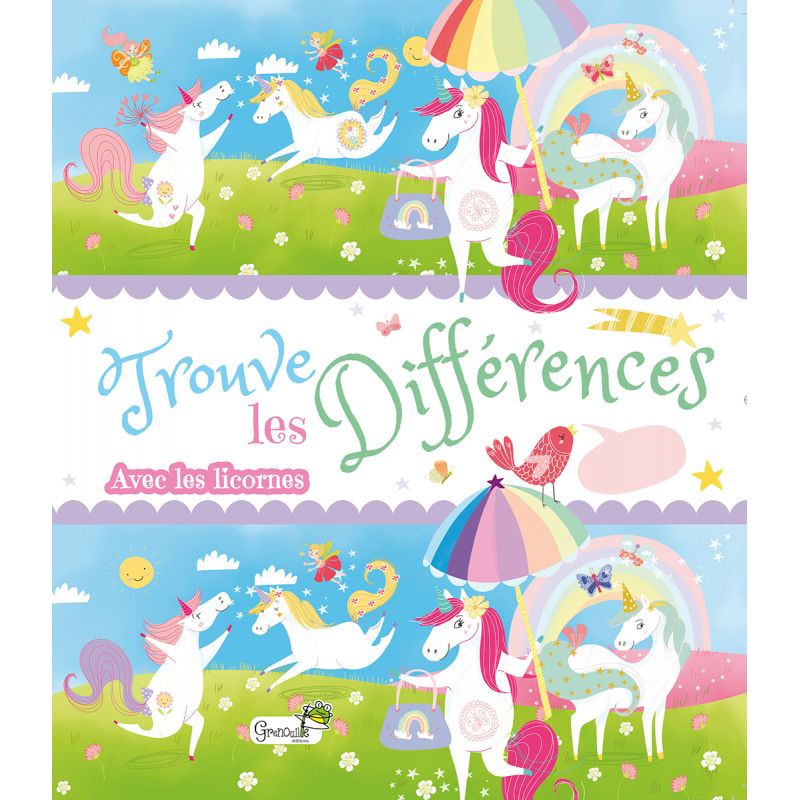 Trouve les Différences - 30 JEUX LICORNE: Dès 5 ans - Jeu des différences -  Livre de jeux pour enfant, cahier d'activités avec 5 à 10 différences par