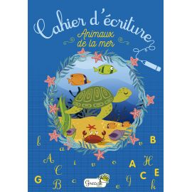 CAHIER D'ECRITURE - ANIMAUX DE LA MER