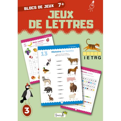 JEUX DE LETTRES